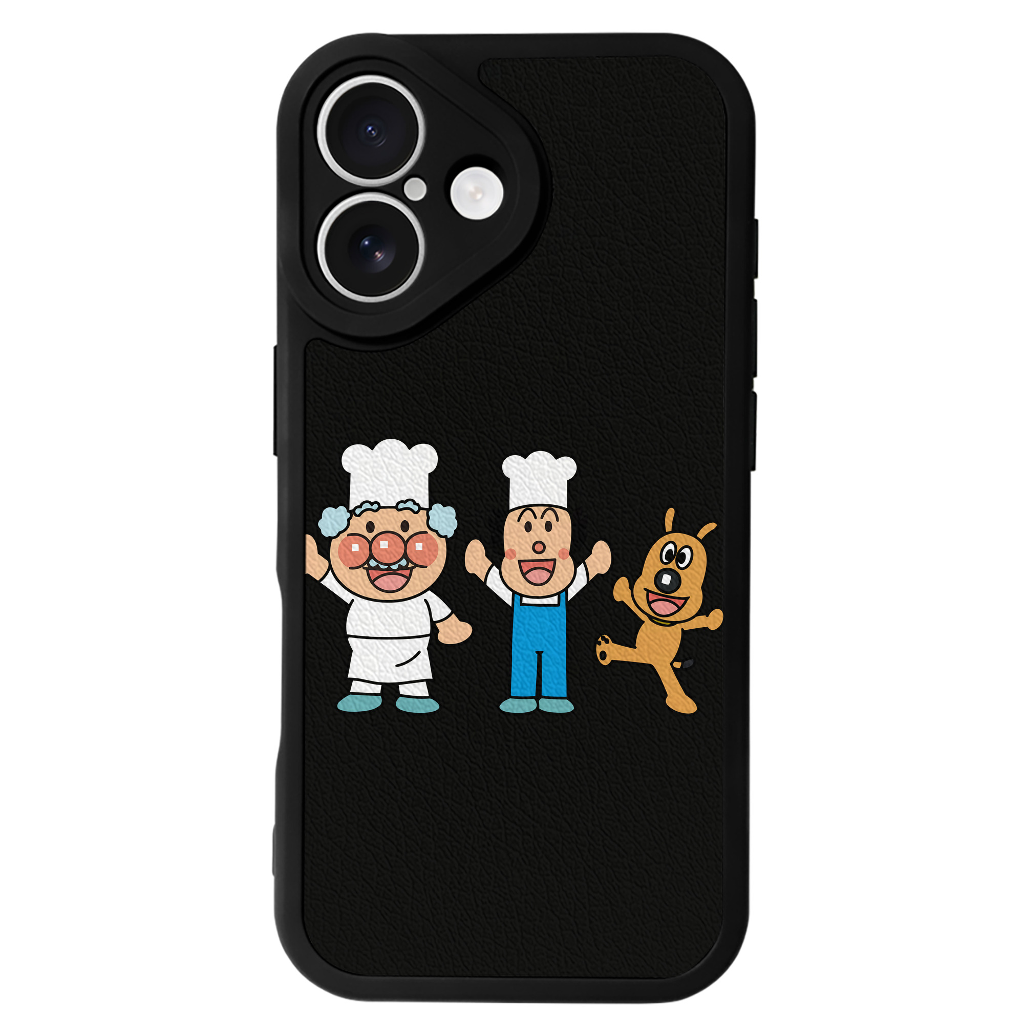 （画像用） アンパンマン Anpanman 【iPhone 16シリーズ対応】シリコンスマホケース（レザー調） 材質：シリコン